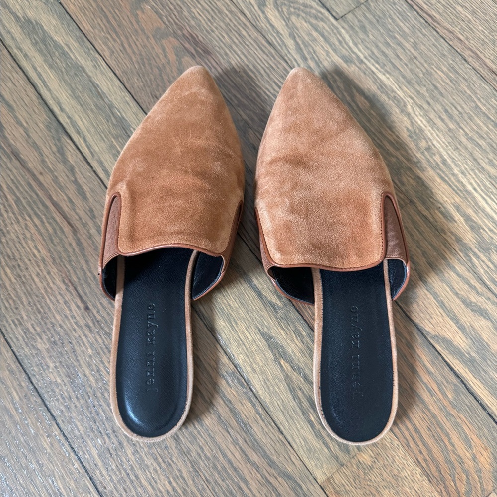 Jenni Kayne Brown Suede Mules